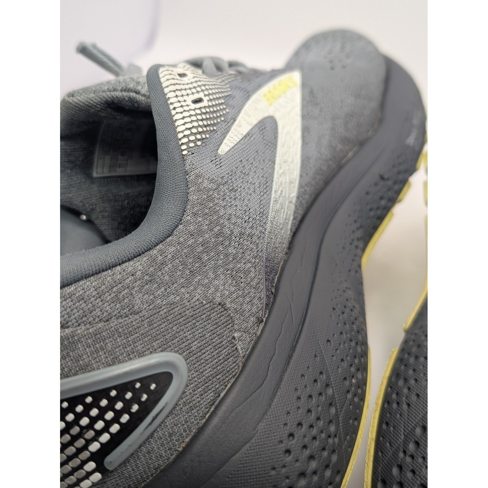 Brooks Ghost 16 Men's Running Walking Shoes Grey Yellow 1104181D040 Size 11 Dg - Picture 10 of 12